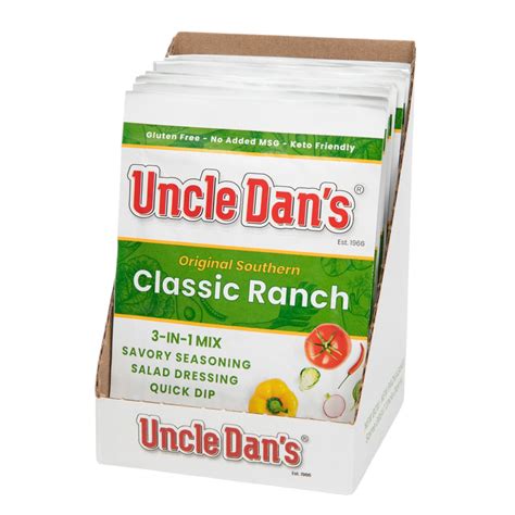 uncle dens|Uncle Dan's Dressings, Dips, and Seasonings.